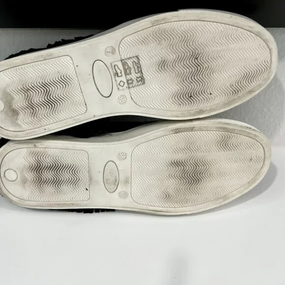 FIGUE Suede Fringe Evil Eye Slip on Shoes 7.5 Bohemian Moccasin - Picture 6 of 6